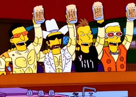 Bandas Y Estrellas Rock En Los Simpson Chachi Guitar