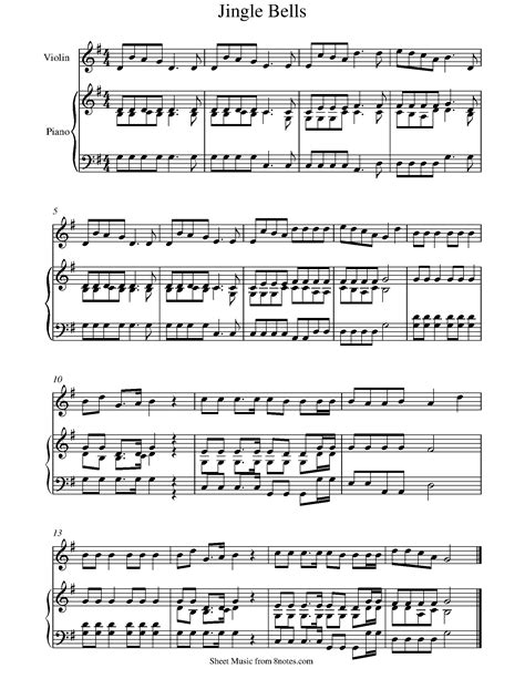 Jingle Bells Violin Sheet