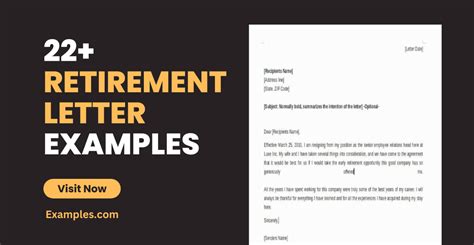 Retirement Letter - 22+ Examples, Format, How to Write, PDF