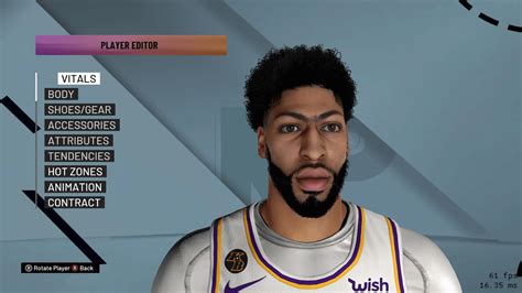 Anthony Davis Cyberface Hair And Body Model Current Look By Zgrey