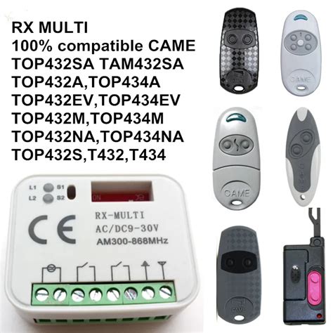 Rx Multi Receiver 433 92 Mhz Came Remote Control Top 432ev Top 432na