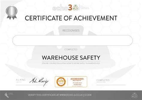 Warehouse Safety Online Course £12 Cpd Certificate