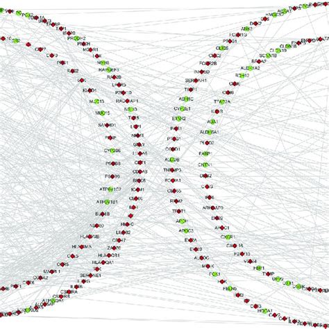 Protein Protein Interaction Regulatory Network Of Degs In Ccrcc Nodes