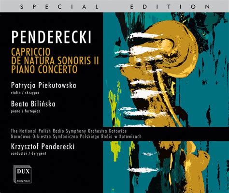 Penderecki Capriccio De Natura Sonoris Ii Piano Concerto Album