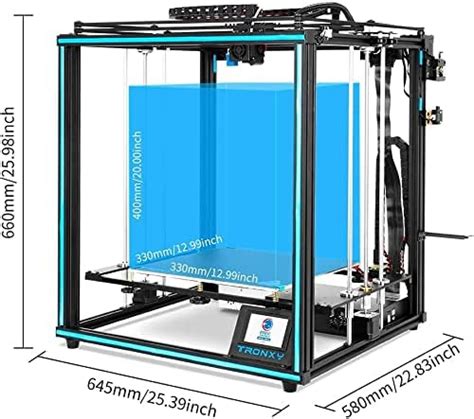 Review Tronxy X Sa D Printer D Printer Glass Platform Heated Bed