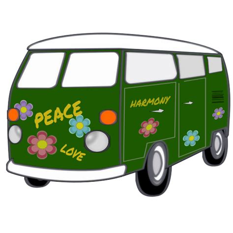 Hippy Van Free Svg