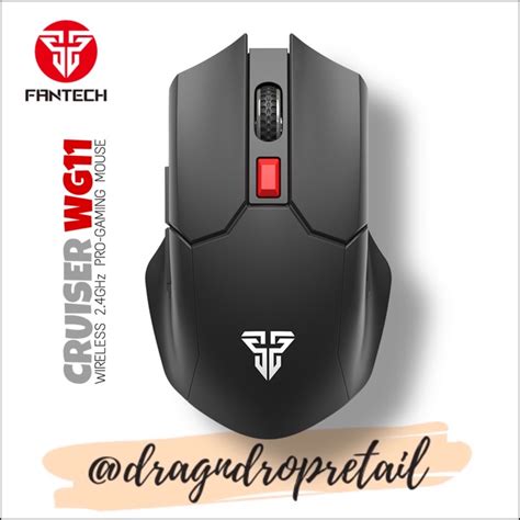 Fantech Cruiser Wg Wireless Ghz Pro Gaming Mouse Black Space