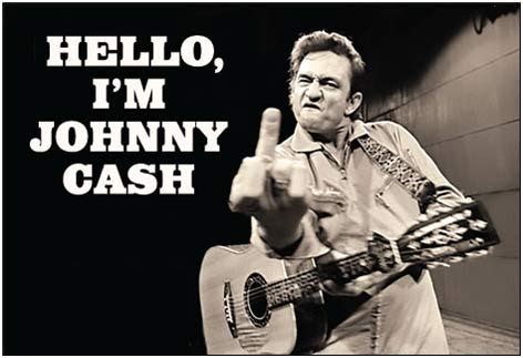 Hello I M Johnny Cash Magnet Flipping The Bird For The