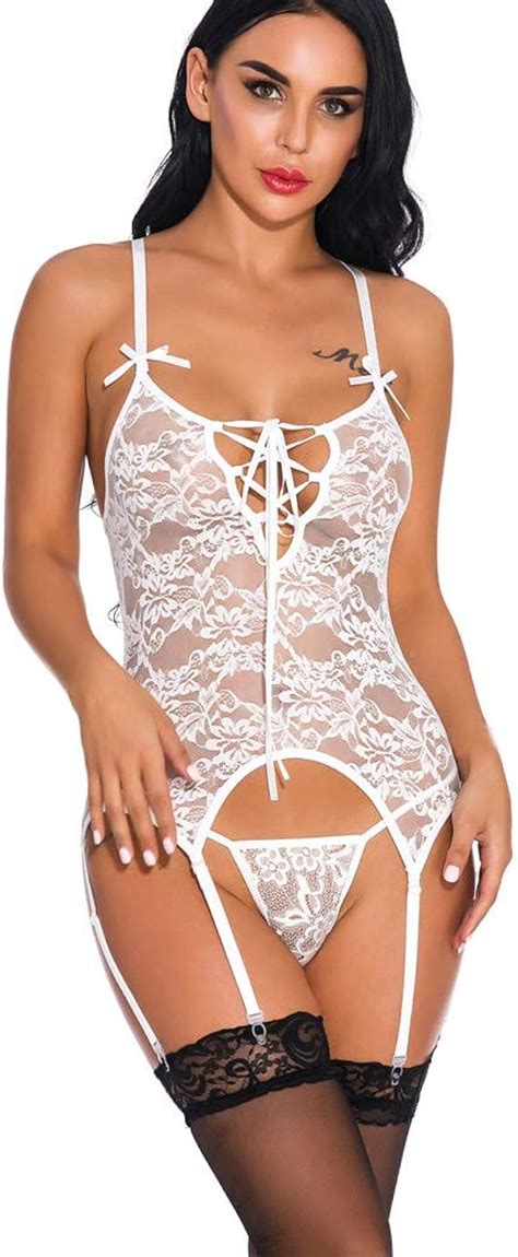 Dtuta Sexy Nuisettes Et Deshabill S Femme Femmes Lingerie Transparente