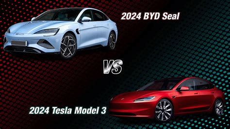 BYD Seal vs Tesla Model 3 Specs and Features Comparison (2024): Long ...