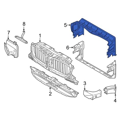 Bmw Oe Front Upper Radiator Support Air Duct