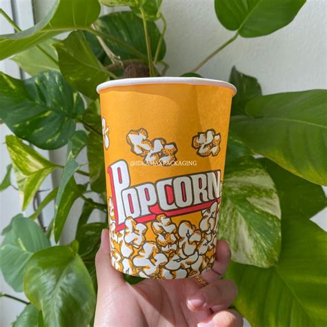 Ready Stock Paper Popcorn Cup 100g 爆米花桶 50pcs Shopee Malaysia