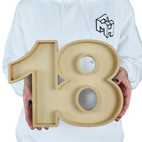 Fillable Cardboard Numbers Etsy Uk