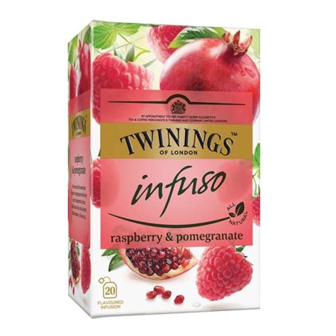 Twinings Raspberry Pomegranate herbata ziołowa 20 saszetek Kawa365