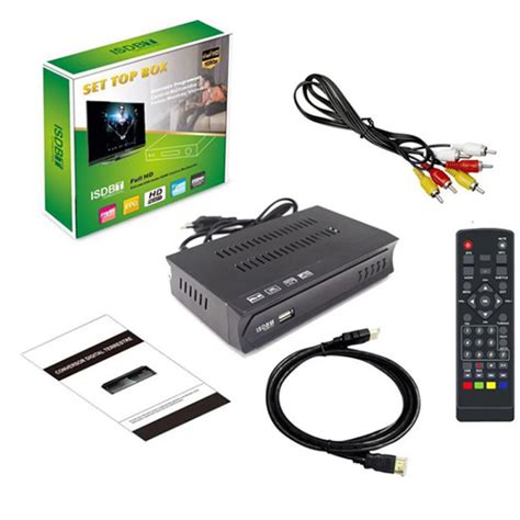 Receptor De Tv Digital Isdb T Sintonizador De Tv Terrestre Con Hdmi Y Rca Fta Isdbt