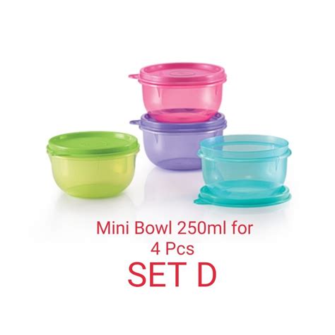 Tupperware Mini Bowls 250ml2 Pcs Shopee Malaysia