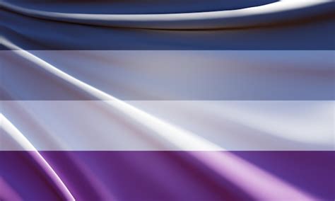 Premium Photo Abstract 3d Illustration Of Asexual Pride Flag On Wavy