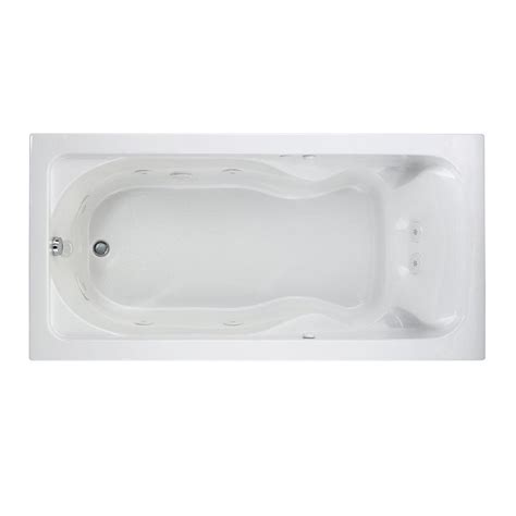 American Standard Cadet 6 ft. Whirlpool Tub in White-2773.018W.020 ...