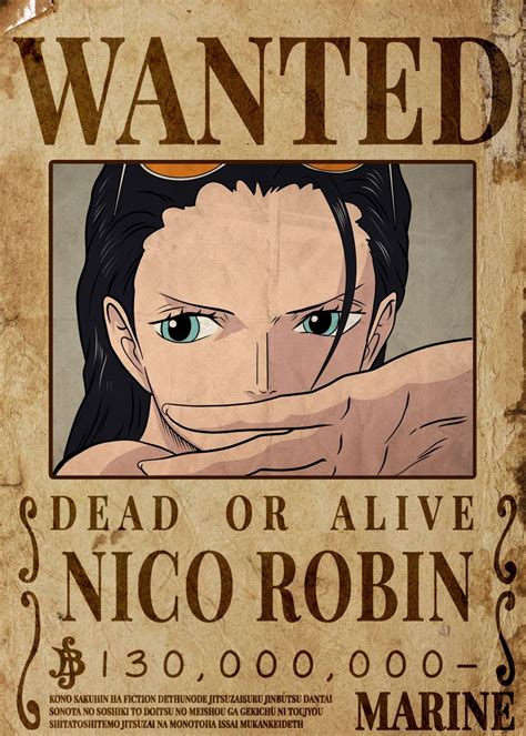 Nico Robin Wanted Wallpapers Wallpaper Cave