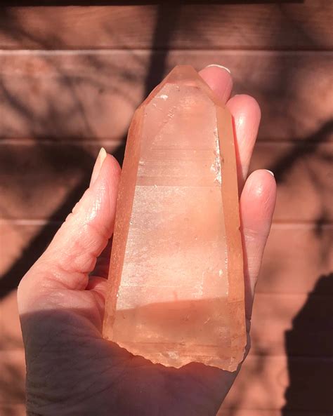 Lemurian Seed Quartz Crystal Tabby Raw Orange Mine Fresh Brazil