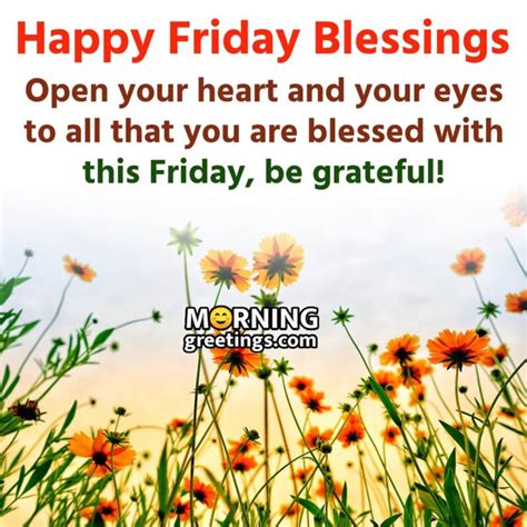 Friday Morning Blessings To Uplift Your Spirit Morning Greetings