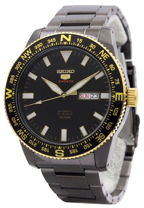 Seiko 5 Sports Automatic 24 Jewels Japan Made 100m Srp670 Srp670j1 Srp670j Men S Watch