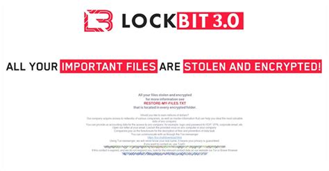 Ransomware Lockbit 3 0 La Solution Recoveo Recoveo