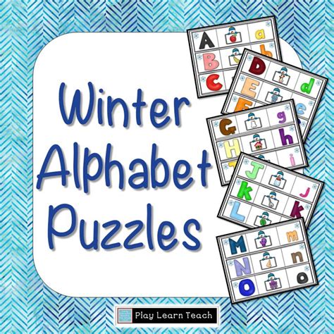 Winter Alphabet Puzzles Includes 26 Puzzles One For Each Letter Of The