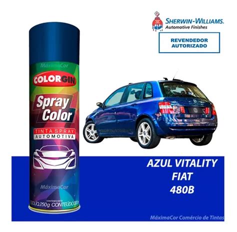 Tinta Spray Automotivo Azul Vitality Perolizado Fiat 300ml MercadoLivre