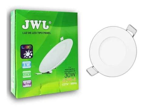 Plafon De Led 3w Empotrable Slim Luz Blanca Redondo 10pz Jwj MercadoLibre