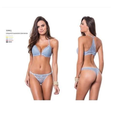 Conjunto Lingerie Nadador Renda Very Chic Sex Shop Amor De Luxo