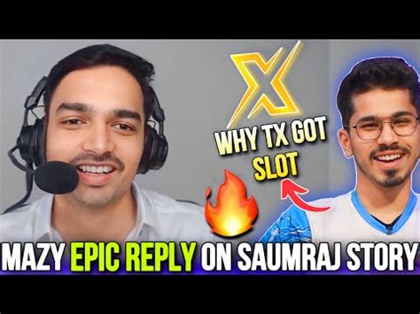 Mazy Epic Reply On Saumraj Story For TX YouTube