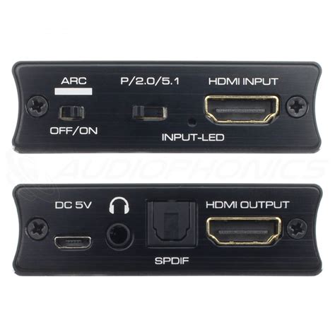 Extracteur HDMI Vers HDMI Optique Jack 3 5mm 5 1 18Gbps HDCP 2 2 4K