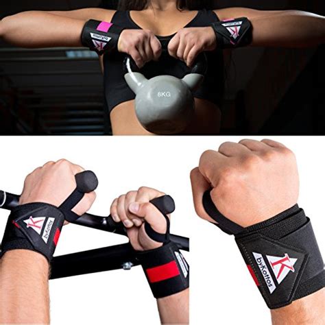 1 Pair Bodybuilding Weightlifting Black Tribe Lifting 21 Wrist Wraps ...