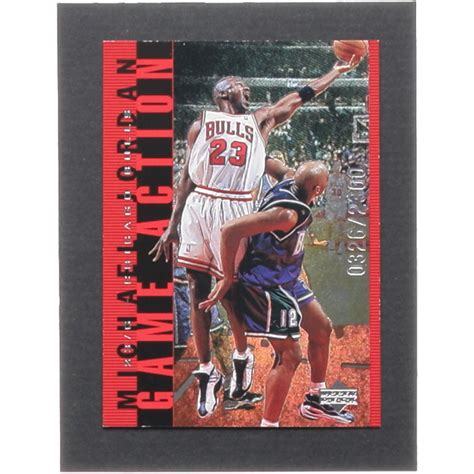 Michael Jordan 1998 Upper Deck Michael Jordan Living Legend Game Action