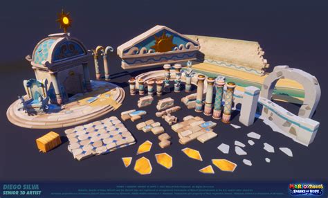 Artstation Mario Rabbids Sparks Of Hope Beacon Beach Planet Props