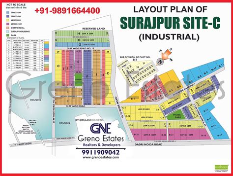 Surajpur Site C Greater Noida HD Map Layout Plan Of Site C Greno Estates