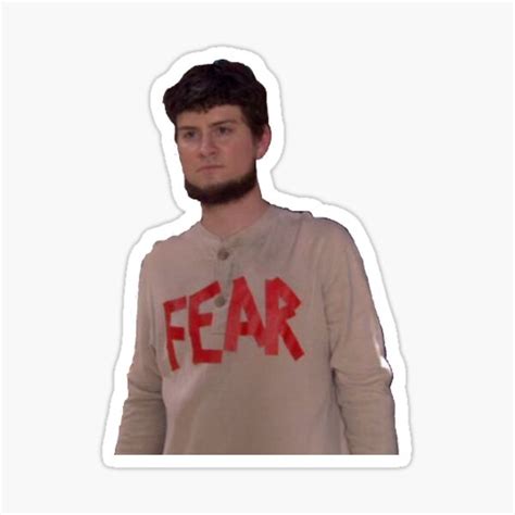 Mose Schrute The Office Fear Sticker Sticker For Sale By