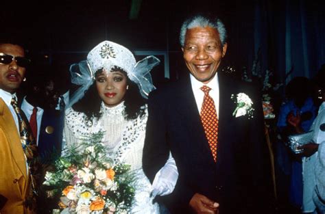 Nelson Mandela and his daughter Zindziswa during her first wedding to Zwelibansi Hlongwane (Sipa ...