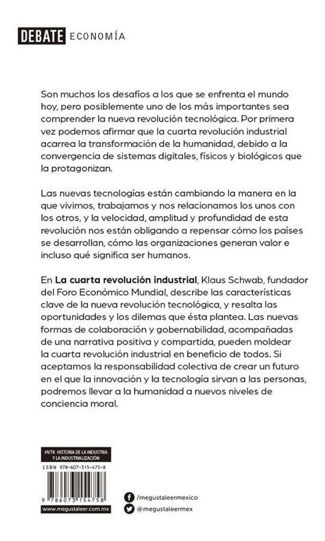 Libro La Cuarta Revolución Industrial Por Klaus Schwab Dhl Mercado Libre