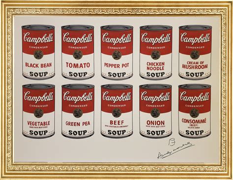 Andy Warhol Campbell's Soup Cans 1984 NOT FRAMED 20 X 12 Fine Art Print ...