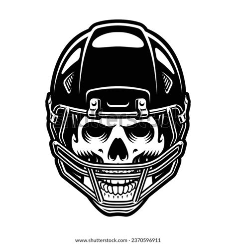 Rugby Skulll Vector Illustration Skeleton Rugby 库存矢量图（免版税）2370596911