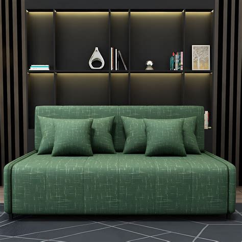 pillow included convertible sofa armless foldable futon sofa bed