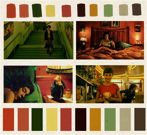 Warm Toned Retro Color Palette From The French Film Amelie French