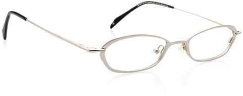 Optical Eyewear Oval Shape Metal Full Rim Frame Prescription Eyeglasses Rx Platinum