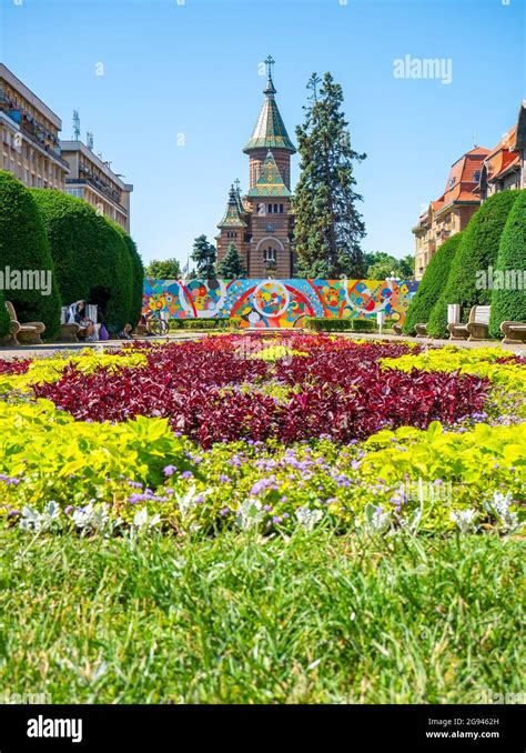 Timisoara Romania View With Orthodox Metropolitan