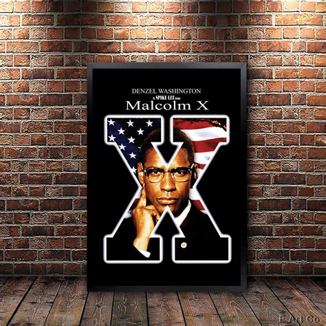 Malcolm X, Movie Poster Designed & Sold By Liyu Gudissa