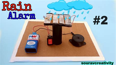 How To Make Rain Detector Alarm Science Project For Class Working