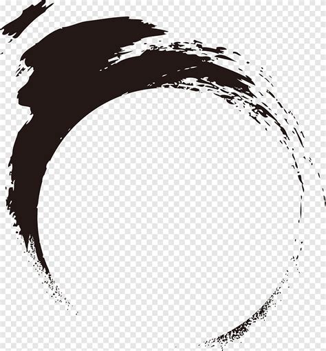 Chinese Ink Style Circle Ink Marks Ink Png Pngegg