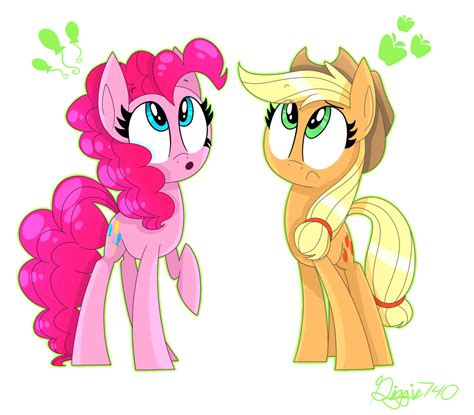 Applejack And Pinkie Pie Drawn By Siggie740 Bronibooru